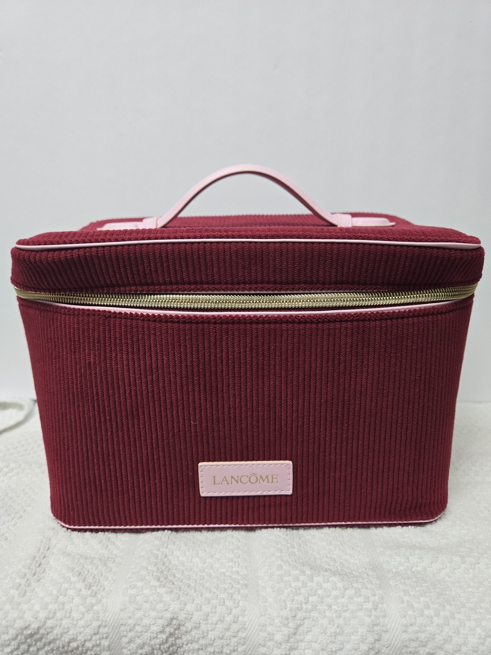 Lancome Holiday 2026 Exclusive Cherry Velvet Vanity Case (Empty)